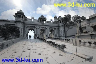 3D打印模型城门的图片
