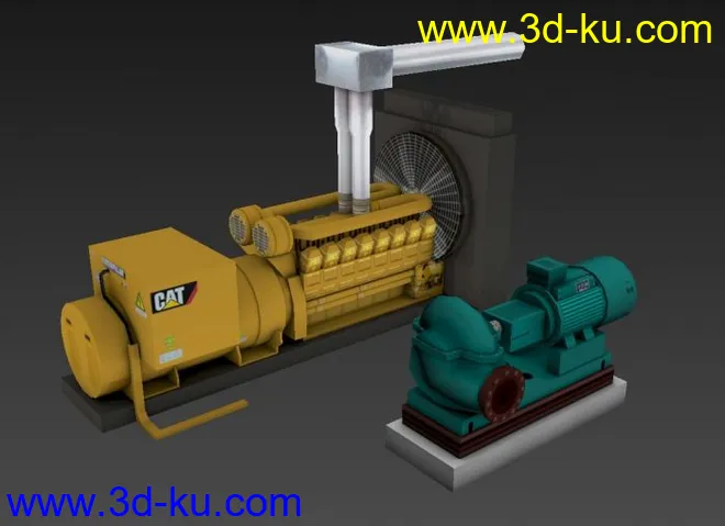 发电机和冷却泵模型的图片1