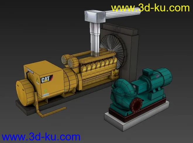 发电机和冷却泵模型的图片2