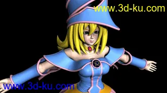 3D打印模型黑魔导女孩的图片