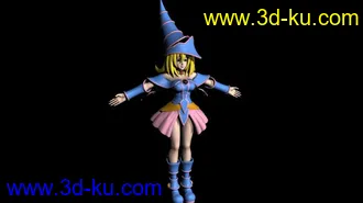 3D打印模型黑魔导女孩的图片