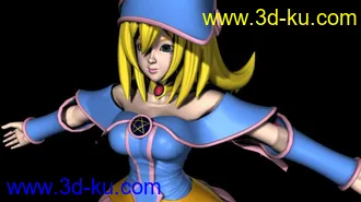 3D打印模型黑魔导女孩的图片