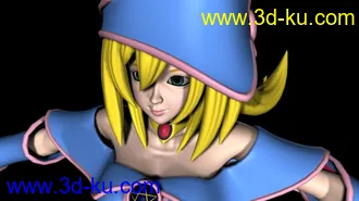 3D打印模型黑魔导女孩的图片