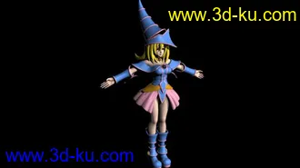 3D打印模型黑魔导女孩的图片
