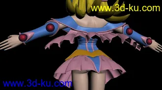 3D打印模型黑魔导女孩的图片