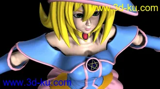 3D打印模型黑魔导女孩的图片