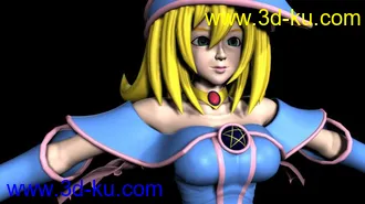 3D打印模型黑魔导女孩的图片