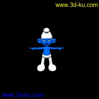 贴图模型_蓝精灵的图片