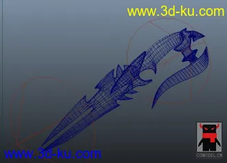 3D打印模型军刀的图片