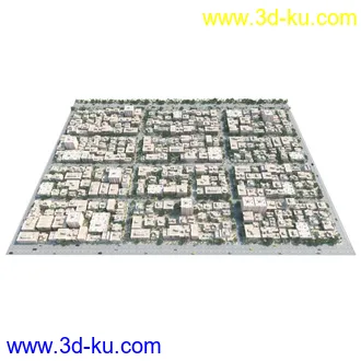 3D打印模型景观建筑鸟瞰的图片