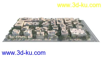 3D打印模型景观建筑鸟瞰的图片