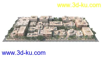 3D打印模型景观建筑鸟瞰的图片