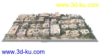 3D打印模型景观建筑鸟瞰的图片