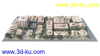 3D打印模型景观建筑鸟瞰的图片