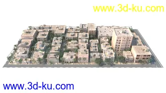 3D打印模型景观建筑鸟瞰的图片