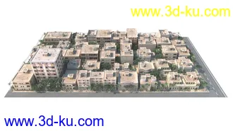 3D打印模型景观建筑鸟瞰的图片