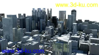 3D打印模型景观建筑鸟瞰的图片