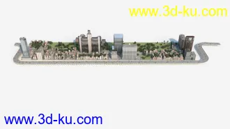 3D打印模型景观建筑鸟瞰的图片