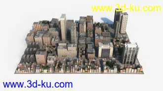 3D打印模型景观建筑鸟瞰的图片