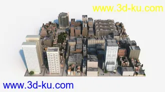 3D打印模型景观建筑鸟瞰的图片