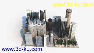 3D打印模型景观建筑鸟瞰的图片
