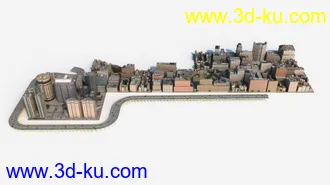 3D打印模型景观建筑鸟瞰的图片