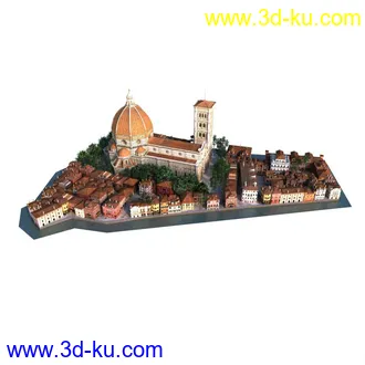 3D打印模型景观建筑鸟瞰的图片