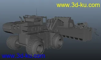 3D打印模型铲土车的图片