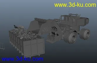 3D打印模型铲土车的图片