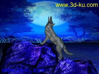 3D打印模型狼图腾的图片