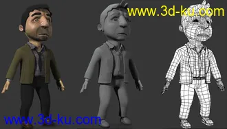 带绑定40个多种模型绑定的图片