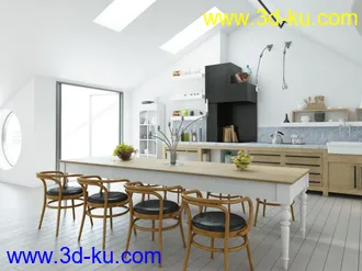 3D打印模型10套高品质室内场景的图片