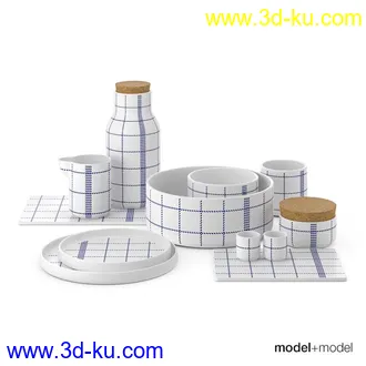 3D打印模型厨房餐具锅碗瓢盆花盆的图片