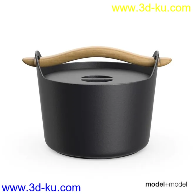 厨房餐具锅碗瓢盆花盆模型的图片11