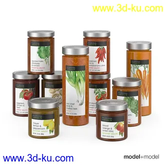 3D打印模型厨房餐具锅碗瓢盆花盆的图片