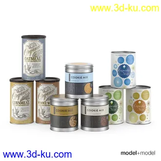 3D打印模型厨房餐具锅碗瓢盆花盆的图片