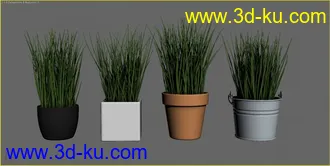 3D打印模型厨房餐具锅碗瓢盆花盆的图片