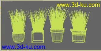 3D打印模型厨房餐具锅碗瓢盆花盆的图片