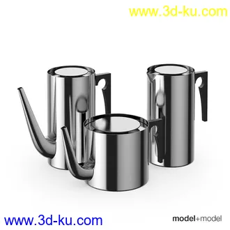 3D打印模型厨房餐具锅碗瓢盆花盆的图片