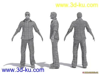 3D打印模型Evermotion人物库里面的角色01的图片