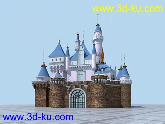 3D打印模型迪斯尼城堡的图片