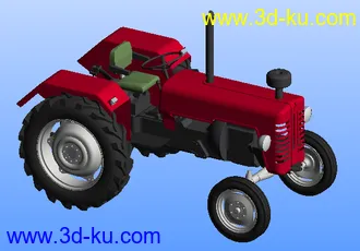 3D打印模型拖拉机呵呵 老式拖拉机的图片