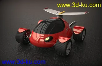 3D打印模型概念车，神龟汽车的图片