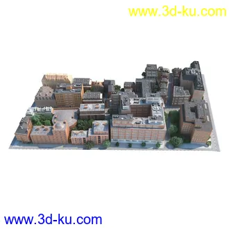 3D打印模型3套多个高品质城市场景模块的图片