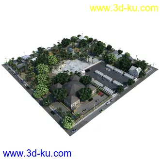 3D打印模型3套多个高品质城市场景模块的图片