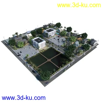 3D打印模型3套多个高品质城市场景模块的图片