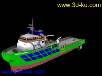 3D打印模型超漂亮的工业船的图片