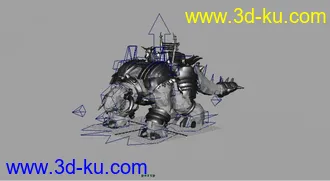 3D打印模型酷兽坐骑MYA  绑定   免费下载 喜欢请点赞的图片