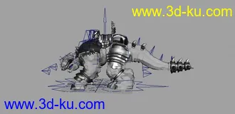 3D打印模型酷兽坐骑MYA  绑定   免费下载 喜欢请点赞的图片