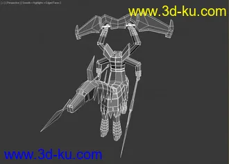 3D打印模型一个怪物~断头骑兵的图片